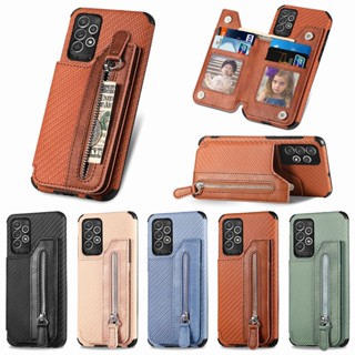 เคสโทรศัพท์หนัง ฝาพับ พร้อมช่องใส่บัตร มีซิป สําหรับ Xiaomi Redmi Note 9 8 Pro 9S 9A 9C 8T 4G 5G