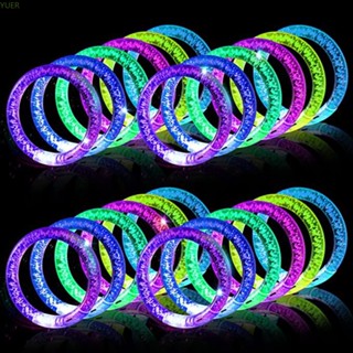 สร้อยข้อมืออะคริลิคเรืองแสง มีไฟ LED สีสันสดใส