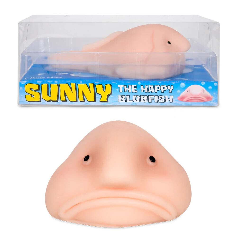 Sunny Novelty Blobfish toy figurine Joke Archie Mcphee 5" long Great Gift