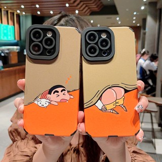 สำหรับ เคส iPhone 11 13 14 12 Pro Max Crayon Shin Chan ปลอกสำหรับ iPhone 11 13 14 12 Pro Max 7 8 Plus XR XS X SE2 SE3 เคสการ์ตูนน่ารักญี่ปุ่นอะนิเมะกันกระแทกเลนส์กล้องซิลิโคนฝาหลังโทรศัพท์ 7Plus 8Plus 14Plus 14Pro 12Pro 13Pro 11Pro Max