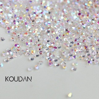 Koudan สติกเกอร์คริสตัลเพชรเทียม แฮนด์เมด สําหรับตกแต่งเล็บเจล 1440 ชิ้น