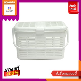 โลตัสตะกร้าอเนกประสงค์สีขาว ขนาด SLOTUSS MINI BASKET WHITE SIZE S