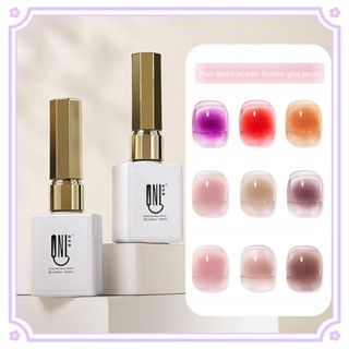 Qnl ยาทาเล็บเจล UV กึ่งถาวร สีชมพู 9 สี สําหรับตกแต่งเล็บ 1 ชิ้น