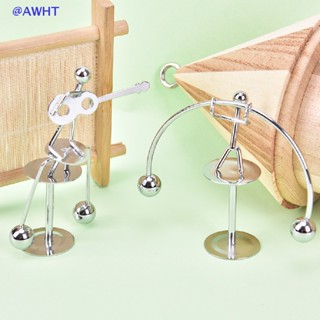 Awht ใหม่ เปลลูกตุ้มสเตนเลส ของเล่นวิทยาศาสตร์ ฟิสิกส์สมดุล เสริมการศึกษาเด็ก