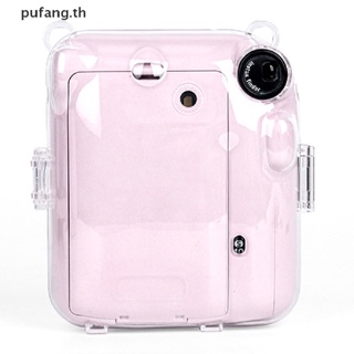 Pufang เคสกล้องคริสตัลแวววาว พร้อมสายคล้อง สําหรับ Fujifilm Instax Mini 12