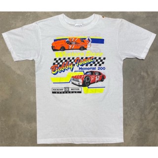 Rare Vintage 1990 เสื้อยืดลําลอง แขนสั้น คอกลม พิมพ์ลาย Hickory Motor Speedway Bobby Issac Memorial Event Tee ขนาดกลาง