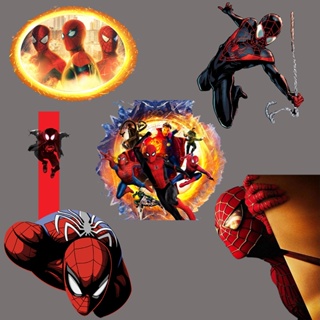 สติกเกอร์ ลาย Marvel Spider Man DIY สําหรับตกแต่งเสื้อผ้าเด็ก