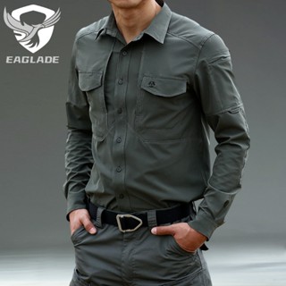 Eaglade เสื้อคาร์โก้ยุทธวิธี QZ7422 สีเขียว แห้งเร็ว ยืดหยุ่นได้