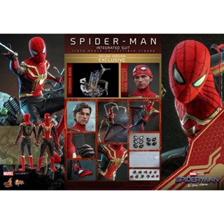 Hottoys HT ชุดฟิวชั่น Spider-Man Heroes Returnless MMS623 624 สีแดง สีดํา