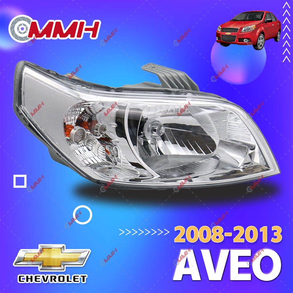 ไฟหน้ารถยนต์ Chevrolet AVEO ปี 2009-2013 ไฟหน้าสำหรับ ไฟหน้า โคมไฟหน้า ไฟหน้า​โปรเจค​เตอร์​ โคมไฟหรถยนต์ เลนส์กระจก headlamp headlight front light lens