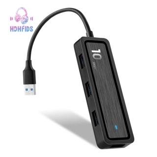 6-in-1 อะแดปเตอร์ฮับ USB พร้อม 4 พอร์ต USB 3.1 Gen 2 10Gdps TF สําหรับคอมพิวเตอร์ โน้ตบุ๊ก แล็ปท็อป