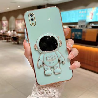 เคส Vivo Y1S เคส Vivo Y91C เคส Vivo Y91 V11i V11 V9 Y81 V5 V5S V7 Plus Y66 Y67 Y69 Y91C Y1S tpu น่ารัก สีพื้น กล้อง นักบินอวกาศ ตัวยึด เคสโทรศัพท์มือถือ สําหรับ