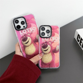 เคสแข็ง เคสไอโฟน iPhone 14 Pro Max iPhone 13 Pro Max iPhone 12 Pro Max iPhone 11 Cute Cartoon LOTSO หมี Bear Laser Design Hard Case