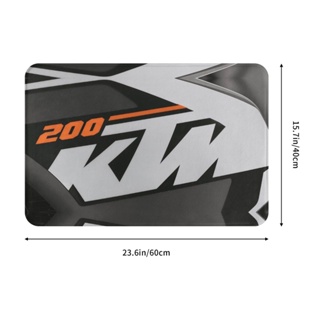 ใหม่ KTM พรมเช็ดเท้า ผ้าสักหลาด ลายโลโก้รถจักรยานยนต์ กันลื่น ดูดซับน้ําได้ดี แห้งเร็ว สําหรับห้องน้ํา ห้องนั่งเล่น โซฟา ห้องนอน 16x24 นิ้ว พร้อมส่ง