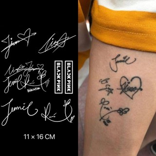 【Mars Tattoo】ใหม่ สติกเกอร์รอยสักชั่วคราว กึ่งถาวร ลาย BlackPink Lisa สไตล์ฮิปฮอป ติดทนนาน 2 สัปดาห์ D113