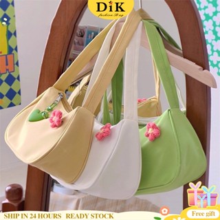 Dik กระเป๋าสะพายข้าง ลายก้อนเมฆ สไตล์เกาหลี น้ําหนักเบา พร้อมสายสะพาย และวัสดุคุณภาพสูง สําหรับผู้หญิง