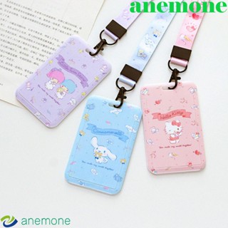 Anemone เคสพวงกุญแจพลาสติกลายการ์ตูนแมวน่ารักสําหรับนักเรียน