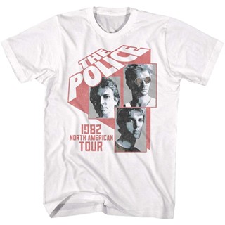 NEXเสื้อยืด ลายวงร็อคตํารวจอังกฤษ 1982 North American Tour สําหรับผู้ใหญ่