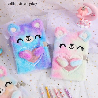 SETH หมีน่ารักโน้ตบุ๊คล็อคไดอารี่ A5 Agenda Planner Organize…