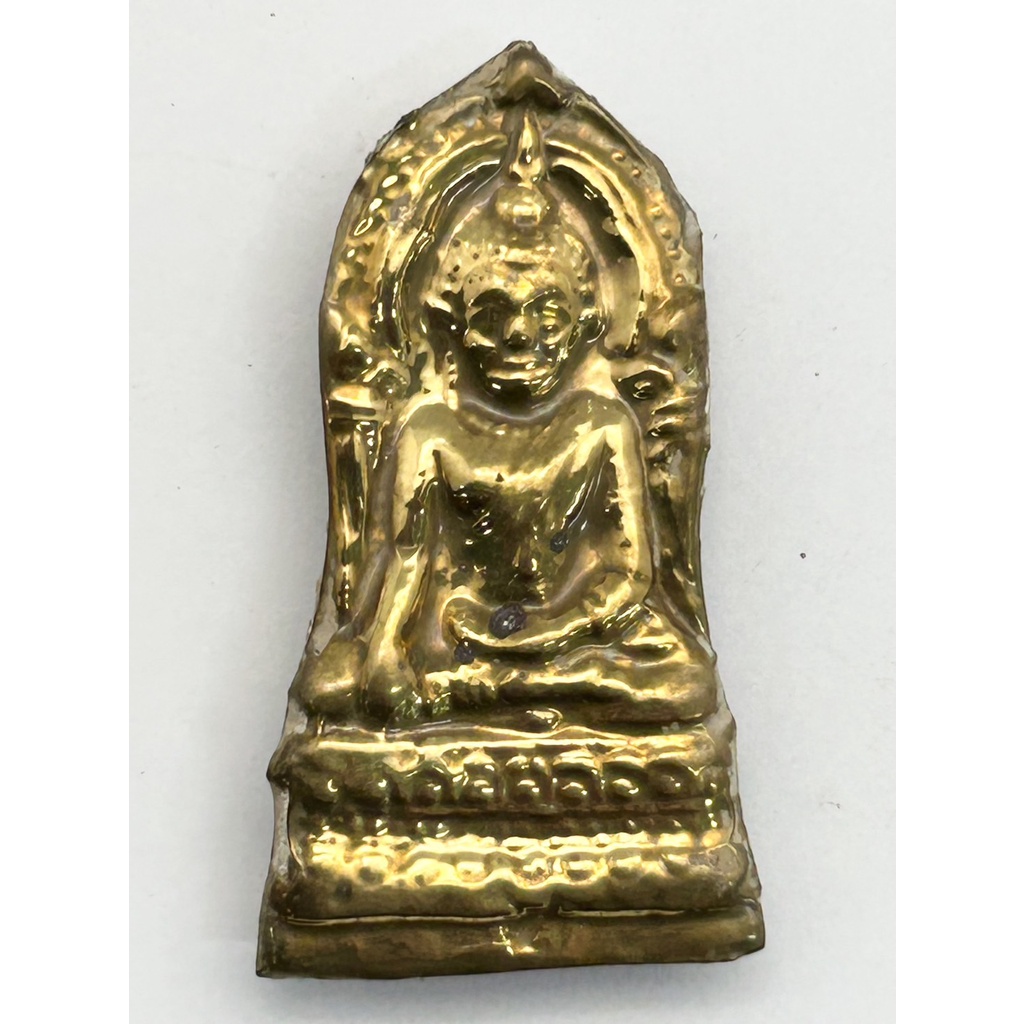 พระพุทธชินราชใบเสมา เนื้อว่าน หน้าทอง - 00017