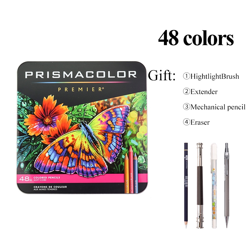 Angel Mark PRISMACOLOR ชุดดินสอสีน้ํามัน 24 36 48 72 132 150 สี สําหรับวาดภาพ ร่างภาพ ระบายสี ใช้ในโรงเรียน ศิลปิน - รูปที่ 7