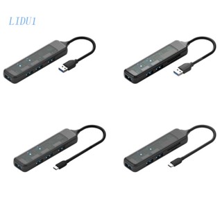 Lidu1 ฮับการ์ดรีดเดอร์ USB 3.0 Type C USB 3.0 4/5 in 1 สําหรับคอมพิวเตอร์