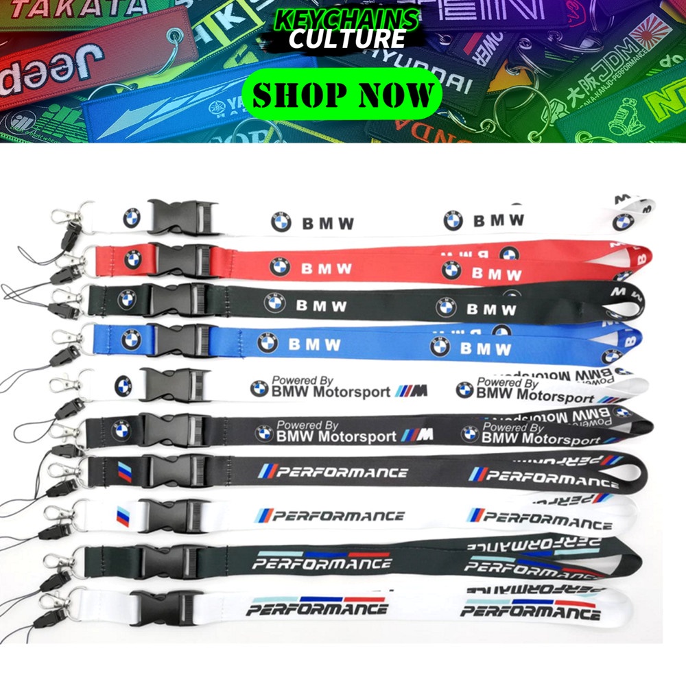 ขายส่ง BMW โลโก้รถ เชือกเส้นเล็ก แฟชั่น กีฬา โทรศัพท์มือถือ เชือกเส้นเล็ก พวงกุญแจ สลิง รับรอง สายคล