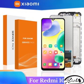 อะไหล่หน้าจอสัมผัสดิจิทัล LCD พร้อมกรอบ แบบเปลี่ยน สําหรับ Xiaomi Redmi 10A Redmi 10A