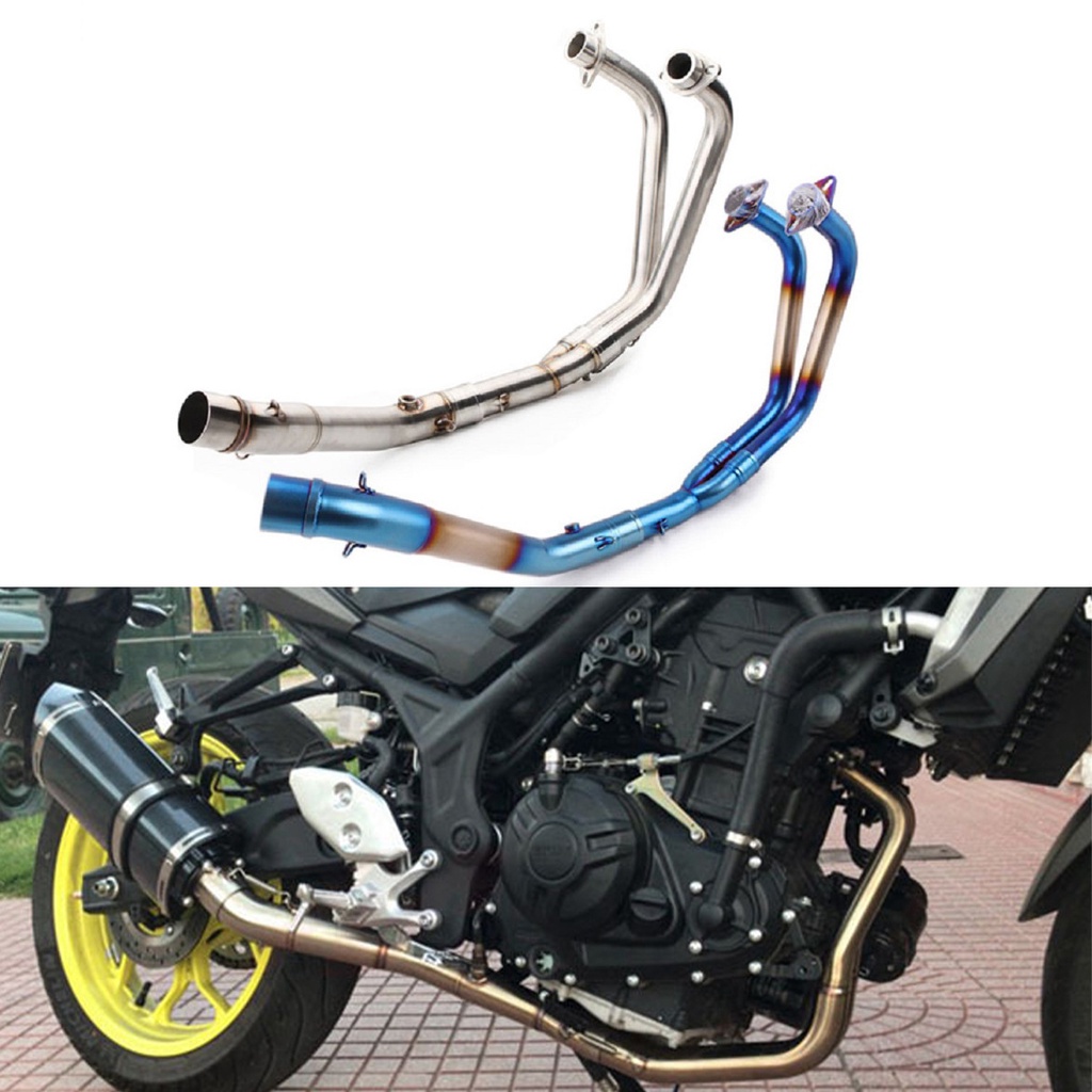 รถจักรยานยนต์ R3 R25 ท่อข้อศอกไอเสีย MT03 ท่อ Manifold