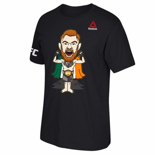 REEBOK เสื้อยืด พิมพ์ลายกราฟฟิค Conor McGregor UFC MMA สําหรับผู้ชาย 2023