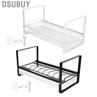 Dsubuy Cabinet Storage Shelf Rack  Durable Carbon Steel Dish Drying Rack Modern Design Bowls Plates Holder  for Home RV Travel Trailer