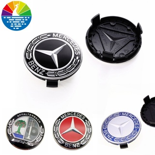 พร้อมส่ง ฝาครอบดุมล้อรถยนต์ 75 มม. สําหรับ BENZ Apple Tree Wheel Cover E-Class S-Class GLK-Class GL-Class CLS-Class B-Class CLAMG 4 ชิ้น