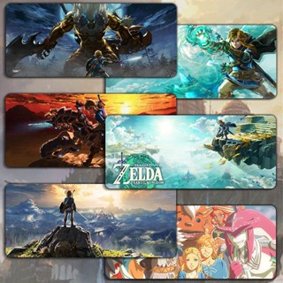 The Legend of Zelda: Tears of the Kingdom/Breath of the Wild mouse pad Link game office thickened non-slip desk pad แผ่นรองเมาส์