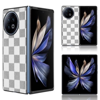 เคสหนัง กันกระแทก กันรอยขีดข่วน ลายสก๊อต สําหรับ Vivo X Fold2 Vivo X Fold2