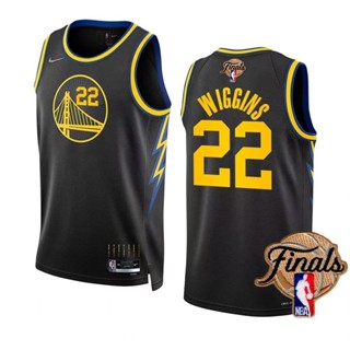 เสื้อกีฬาบาสเก็ตบอล ทีม Motion NBA Finals สีทอง สําหรับผู้ชาย #เสื้อกีฬาแขนสั้น ลายทีม Andrew Wiggins Retro Edition City Swingman สีดํา มี 22 ชิ้น 559036