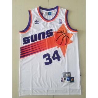 ขายดี NBA Suns ฟีนิกซ์ สําหรับผู้ชาย #เสื้อกีฬาแขนสั้น ลายทีม Charles Barkley Hardwood Classics สีขาว 34 ชิ้น 304938