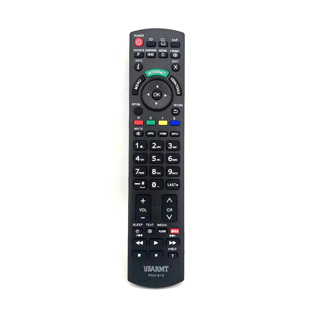 ใหม่ PAN-918 เหมาะสําหรับ PANASONIC NETFLIX 3D 32" - 85" รีโมททีวีใช้สําหรับ N2QAYB000485