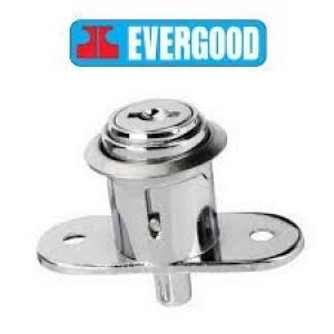 Power Lock Evergood No.105 กุญแจล็อคตู้บานเลื่อนไม้ PUSH-LOCK กุญแจสำหรับล็อคบานเลื่อนไม้ แบบกดล็อค