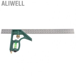 Aliwell Combination Angle Ruler  Adjustable Angle Ruler  Multi-functional 300mm Combination Square Angle Ruler 45/90 Degree With Bubble Level