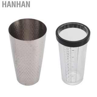 Hanhan Boston Shaker Set Keep Cold and Hot Stainless Steel Cocktail Shaker for Bartender for Bar