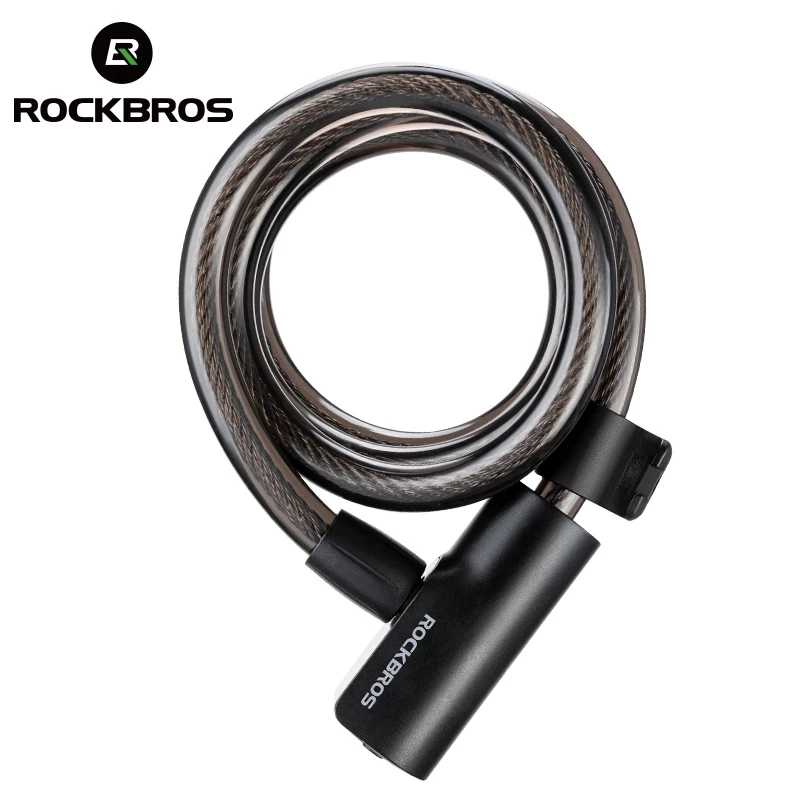 【TH Delivery】ROCKBROS สายเคเบิลล็อคจักรยาน กันขโมย แบบพกพา เพื่อความปลอดภัย อุปกรณ์เสริม สําหรับรถจักรยาน MTB
