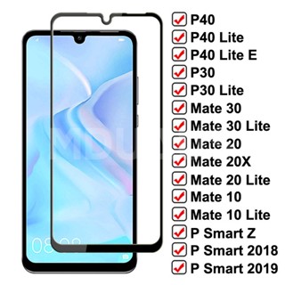 กระจกนิรภัยกันรอยหน้าจอ 9D สําหรับ Huawei P40 P30 Lite Huawei Mate 30 20 10 Lite 20X