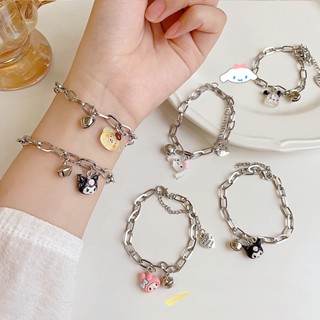 Cute Big Ear Dog Bell Bracelet Couple Handicraft Small Design Friend Student Gift Adjustable Bracelet Female