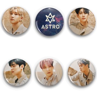 Kpop ASTRO ASTROHA เข็มกลัด ทรงกลม เครื่องประดับ ป้ายหน้าอก กระดุม เครื่องประดับแฟชั่น