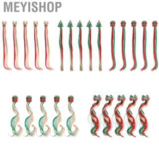 Meyishop Hair Extensions  Exquisite Individually Wrapped High Temperature Synthetic Hair Hairpiece Extension  Christmas Cute Shape Hairclip  for Girls for Festival