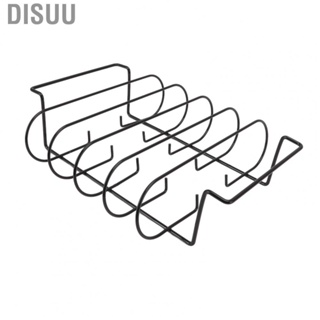 Disuu Rib Rack Iron Roasting Stand For  And Grilling Holds Up To 4 Ribs New