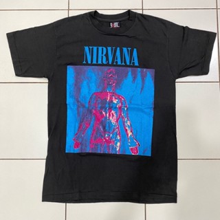 เสื้อยืด พิมพ์ลาย Nirvana THAILAND VINTAGE BOOTLEG BAND ไม่มีการเย็บด้านข้าง