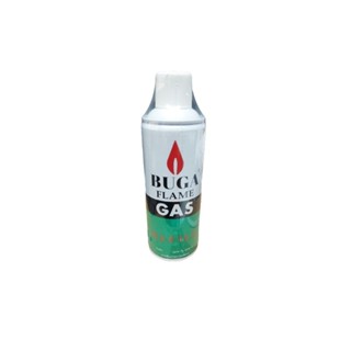 แก๊สกระป๋อง BUGA FLAME GAS(ราคารวมแวท) ขนาด 375 ml. (12 กระป๋อง) แก็สใช้เติมไฟแช็ค แก๊สปิคนิค