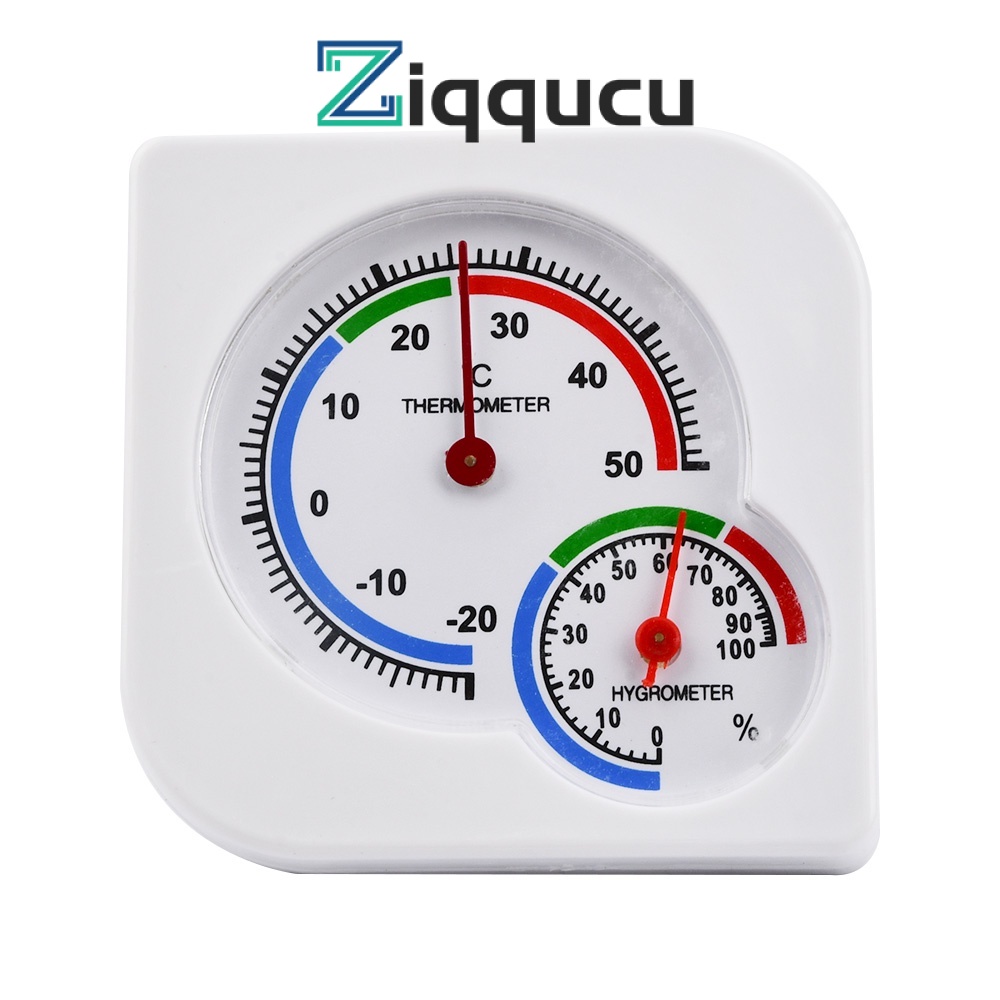 Ziqqucu เครื่องวัดอุณหภูมิความชื้น ในร่ม กลางแจ้ง ไฮโกรมิเตอร์ อุณหภูมิ เกจวัดความชื้น สําหรับความชื้น เรือนกระจก สวน เซลล่าร์