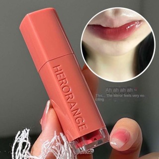 Herorange ลิปสติก ลิปกลอส เพิ่มความชุ่มชื้น กันน้ํา ติดทนนาน 6 สี